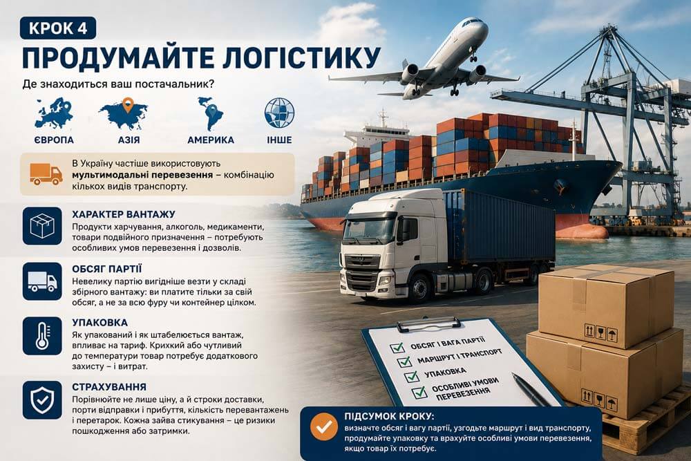 Як продумати логістику до імпорту